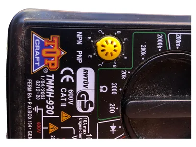 Top Craft TMMH-930 Multimeter Digital Messgerät Schwarz