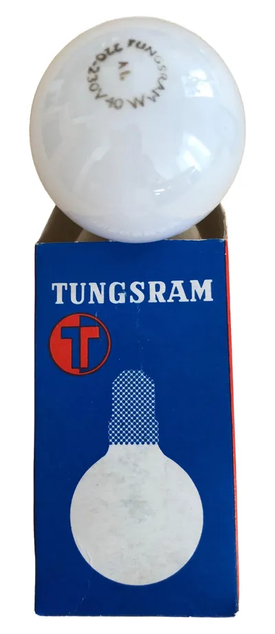 Tungsram Glühbirne 40W 220-230V Kugel E14 Weiß Leuchtmittel