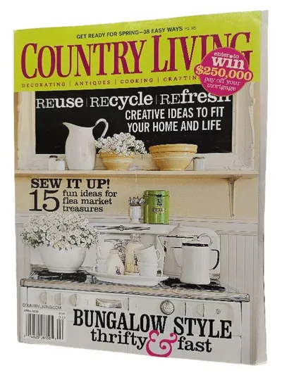 Country Living Zeitschrift April 2008 Deko Wohnen Garten Basteln DIY Upcycling