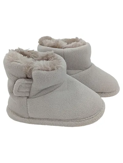 TCHIBO Krabbelschuhe Kinder Gr. 20 Beige Fellfutter