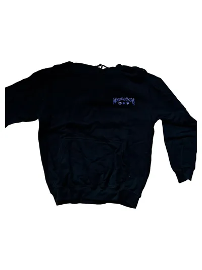 Just Hoods Herren Kapuzenpullover Hoodie M Schwarz Logo Print Streetwear