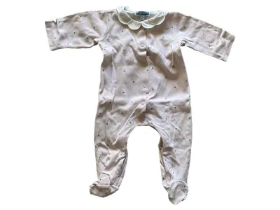 Jacadi Baby Body Mädchen Gr. 68 (6M) Rosa Punkte Baumwolle