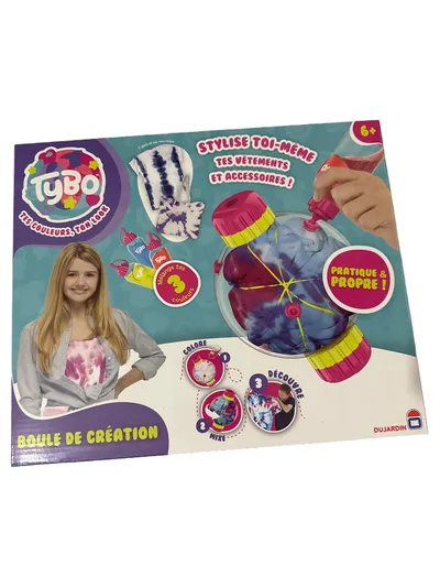 Dujardin Tybo Boule de Création Kreativ Bastelset Tie-Dye Kinder Mehrfarbig