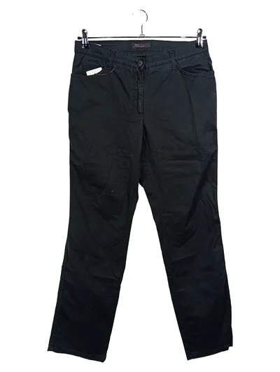 BRAX Slim Line Stoffhose Damen Gr. 42 Schwarz Stretch Casual