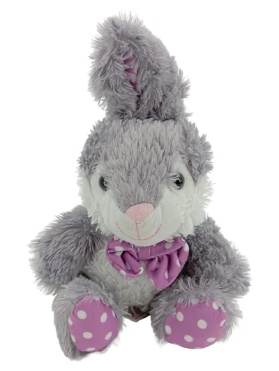 MAGOMORA Baby Kuscheltier Hase Grau 31cm Plüschtier Stofftier Punkte