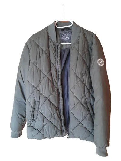 JACK & JONES Herren Steppjacke Übergangsjacke Gr. 46/S Grün Casual