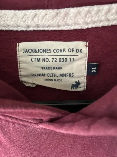 Jack & Jones Herren Hoodie Aspen Colorado Retro Print Gr. XL Rot