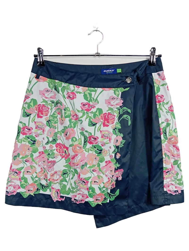 DAILY SPORTS Damen Sportrock Blumenmuster Minirock Mehrfarbig Gr. 38/M 1