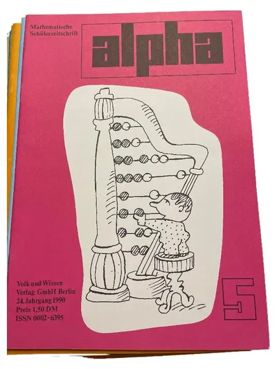 Alpha Zeitschrift Nr. 5 1990 Mathematik Wissenschaft Schülerzeitschrift 24. Jg.