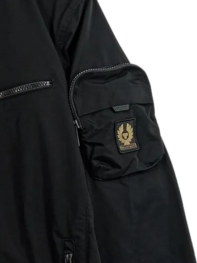 Belstaff Herren Motorradjacke Polyester Schwarz Gr. 50/L Freizeit Biker