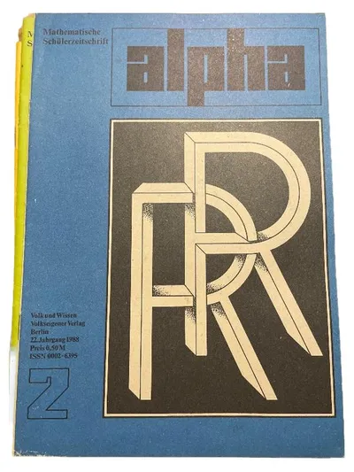 Alpha Mathematische Schülerzeitschrift Volk und Wissen Ausgabe 2 1988 Gebraucht