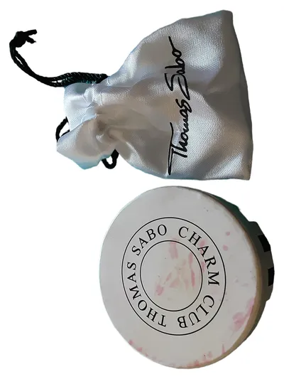 Thomas Sabo Charm Club Dekodose Weiß Charmant mit Beutel Schmuckdose