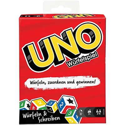 UNO Würfelspiel Würfeln & Schreiben Familienspiel Gesellschaftsspiel Neu