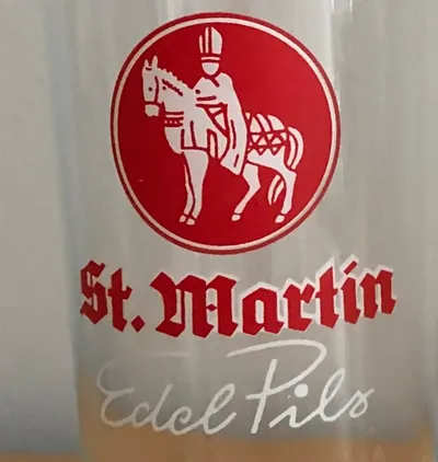 St Martin Edel Pils Bierglas 500ml Sammlerglas Transparent Klassisch