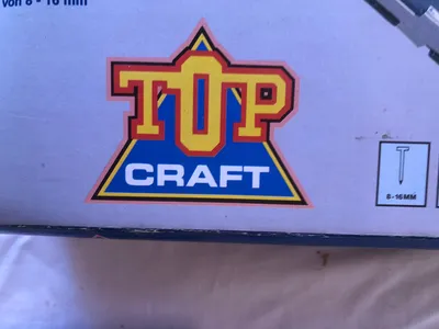 TOP CRAFT Elektro Tacker Heftgerät Klammergerät Nägel 8-16mm Blau