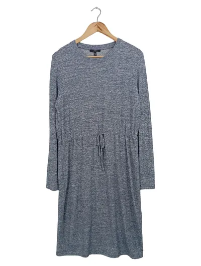 Mavi Strickkleid Damen Gr. 40/42 L Grau Meliert Feinstrick Kleid