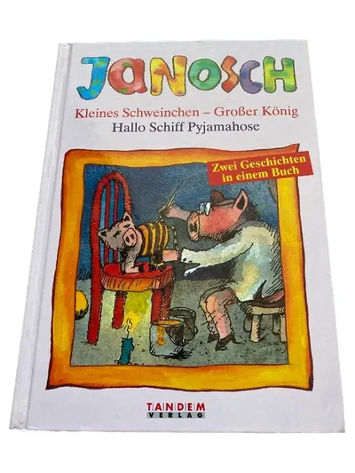 Janosch Buch Kleines Schweinchen Großer König Hallo Schiff Pyjamahose Hardcover