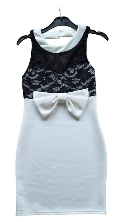 SWAY Cocktailkleid elegant weiß floral Spitze Gr. 38/M Party Kleid