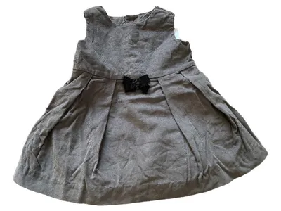 Jacadi Kinder Freizeitkleid Mädchen Grau Gr. 6M/68 Klassisch Baumwolle