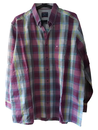 Casa Moda Herren Freizeithemd Kariert Mehrfarbig XL Baumwolle