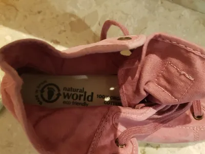 Natural World Damen Sneaker High Top Rosa Gr. 41 Eco Friendly Canvas