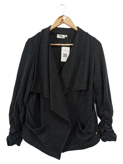 COTTON CANDY Damen Strickjacke Grau Gr. 36/S Elegant Business Cardigan