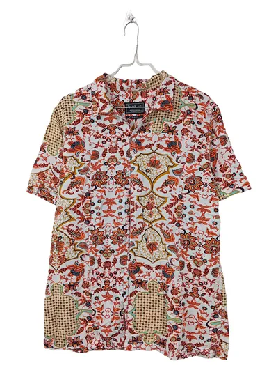 Splash Herren Freizeithemd Kurzarm Paisley Baumwolle Freizeit L 50