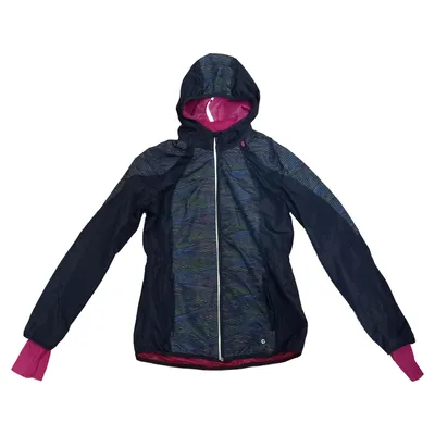 TCM Damen Trainingsjacke Laufjacke Gr. 36/S Schwarz Kapuze Sportlich