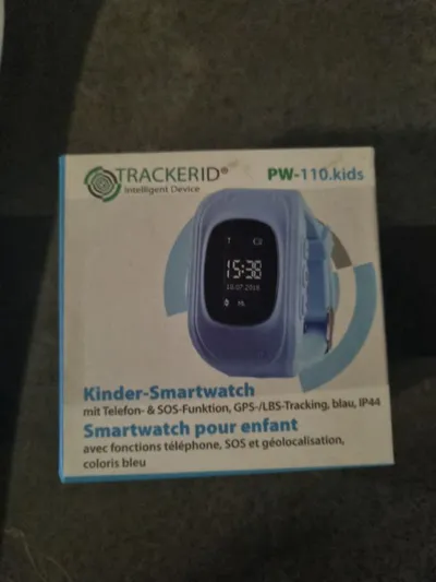 Tracker ID PW-110.kids Kinder-Smartwatch GPS SOS Telefon Blau IP44