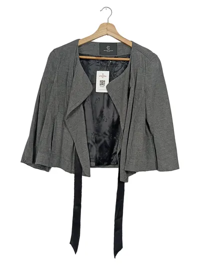 Bruuns Bazaar Blazer Damen 36/S Grau Klassisch Elegant
