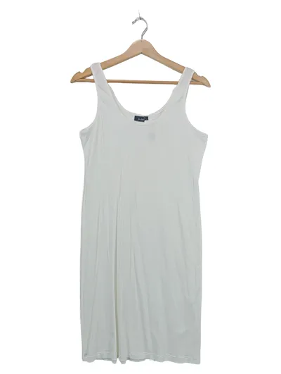 van Laack Unterkleid Damen Gr. 42 Weiß Basic Trägerkleid