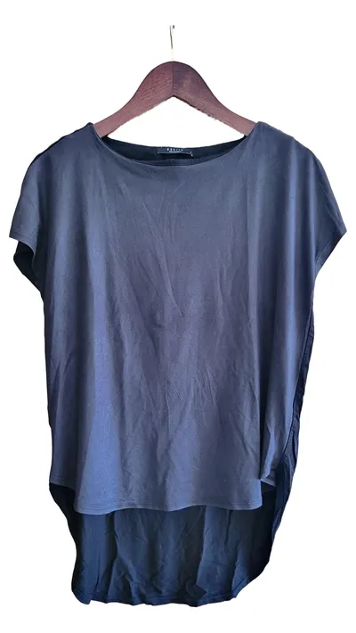 Mohito Damen T-Shirt Schwarz Gr. 36/S Casual Baumwolle