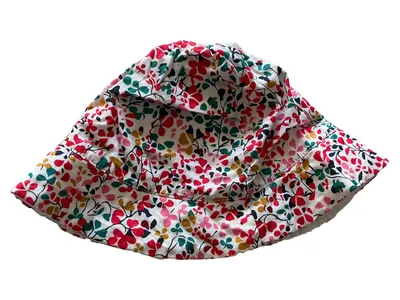 Jacadi Baby Mädchen Hut 6M 45cm Mehrfarbig Blumenmuster Baumwolle