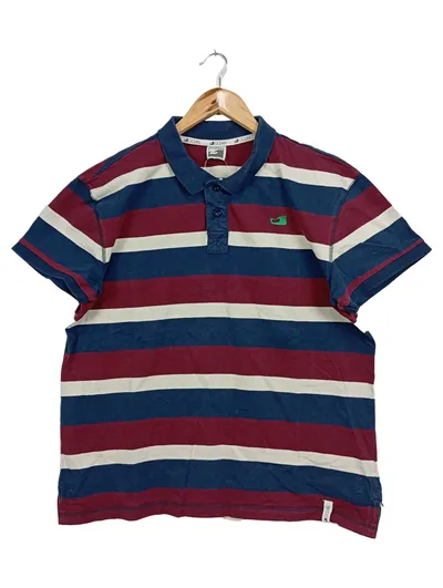 OCEAN Herren Poloshirt Gestreift Mehrfarbig Gr. 54/XL Casual Sportlich