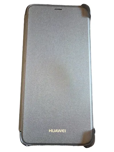 Huawei Handy Schutzhülle Grau Modern Flip Case Cover Hülle