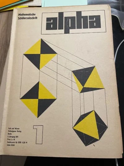 Volk und Wissen Alpha Mathe Schülerzeitschrift Jg 5 Aus 1 1971 DDR Bildung