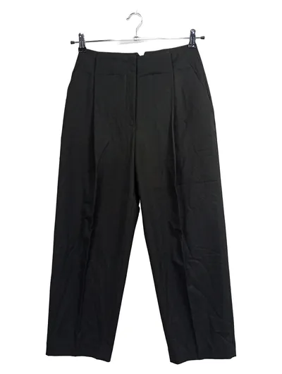Mango Damen Anzughose Schwarz Gr. 36 Business Bundfaltenhose