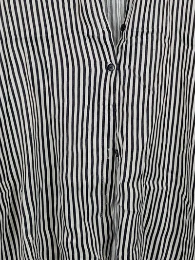 BARRELS AND OIL Damen Hemdbluse Gestreift Oversize Gr. M Schwarz Weiß