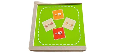 Playtive Rechenspiel Holz Lernspiel Mathematik Kinder ab 4 Jahre Mehrfarbig