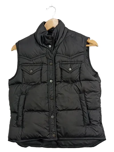 Ralph Lauren Steppweste Damen Daunen Weste Schwarz Gr. 36/S Klassisch