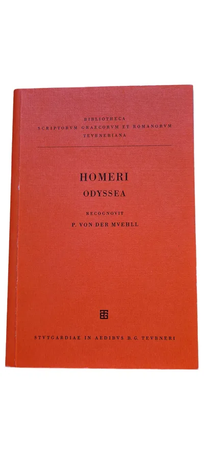 Homer Odyssee Teubner Hardcover Klassische Literatur Altgriechisch Latein