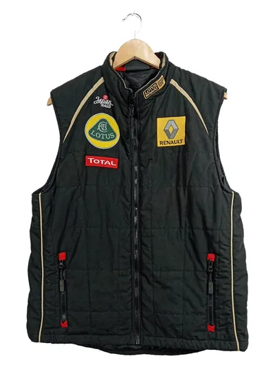 Lotus Renault GP Steppweste Herren Gr. L/50 Schwarz F1 Racing