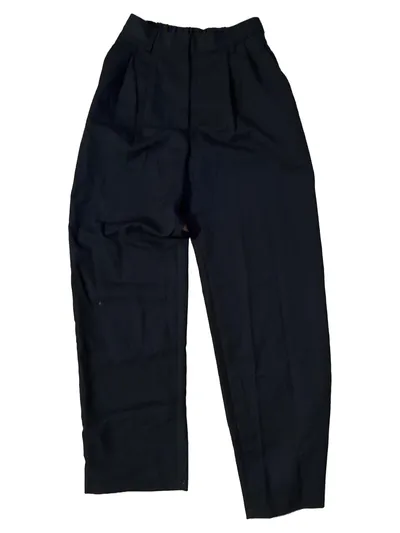 MONKL Stoffhose Business Damen Schwarz Gr. W26/34/XS Falten Raffungen