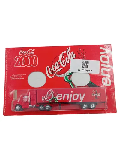 Coca-Cola 2000 Modell-LKW Sattelzug Enjoy Sammlerstück Rot 18,5cm