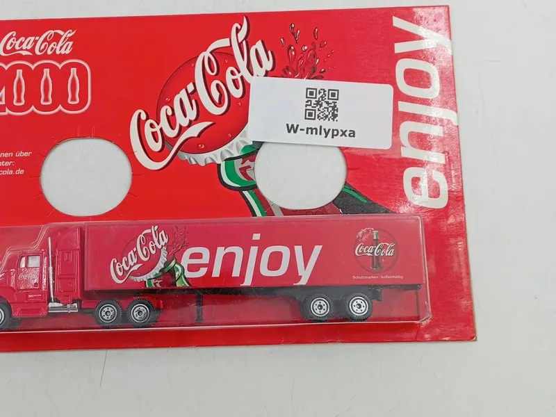 Coca-Cola 2000 Modell-LKW Sattelzug Enjoy Sammlerstück Rot 18,5cm 3