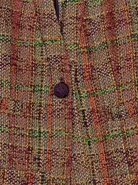 Coldwater Creek Damen Tweed Blazer Jacke Gr. 38 Mehrfarbig Kariert 3