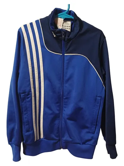 adidas Kinder Trainingsjacke Gr. 7T Blau Sportlich