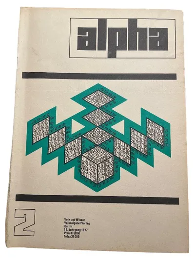 Alpha Volk & Wissen Zeitschrift 2/1977 DDR Wissenschaft Technik