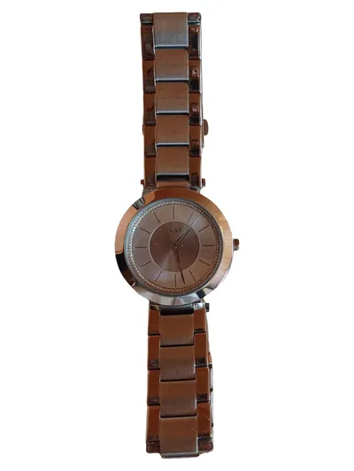 DKNY Damenuhr Elegant Silber Edelstahl Armbanduhr Damen