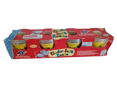 Feuchtmann Kinder Soft Knete Set Philipp die Maus Gelb 600g Pädagogik Material